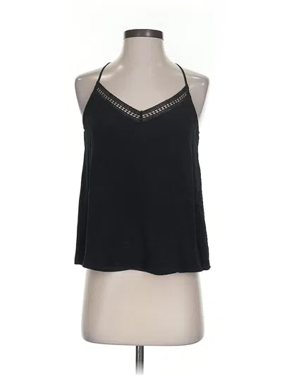 Pre-owned Greylin Sleeveless Top Black Halter Neckline Tops