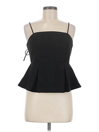 Pre-owned Greylin Sleeveless Top Black Strapless Neckline Tops
