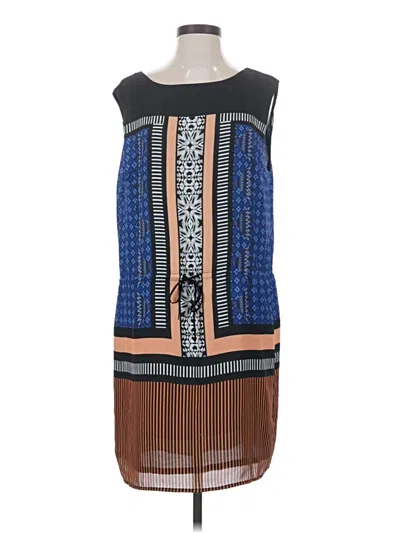 Pre-owned Greylin Sleeveless Top Blue Square Neckline Tops