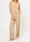 Greylin Stanley Wide Leg Trousers In Khaki In Green