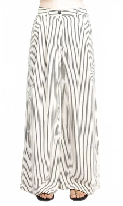 Greylin Stefani Pull Up Trouser In White In Multi