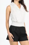 Greylin Tannia Linen Shorts In Black In Black