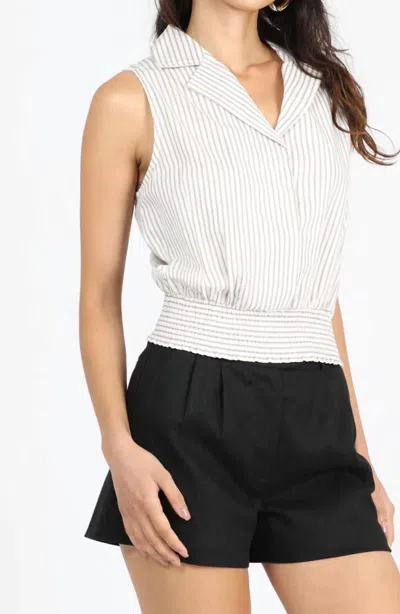 Greylin Tannia Linen Shorts In Black