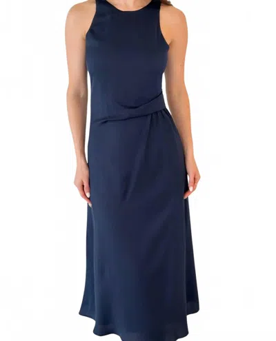 Greylin Tessie Slip Midi Dress In Navy In Blue