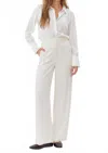 Greylin Valeria High Waist Trousers In Ecru In White