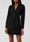 Greylin Viv Tailored Mini Blazer Dress In Black In Black