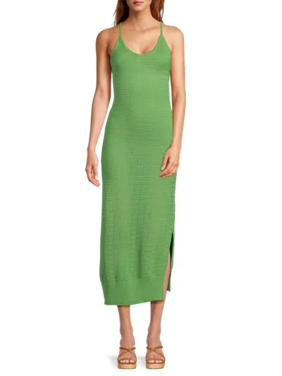 Greylin Women's Knit Midaxi Bodycon Dress In Green