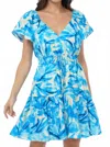 Greylin Women's Loddy Dress In Watercolor In Blue