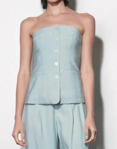 Greylin Yuri Strapless Vest Top In Sky Blue