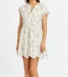 Greyline Soleil Floral Dress In Cream Olive In Multi