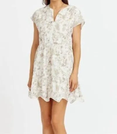 Greyline Soleil Floral Dress In Cream Olive In Multi