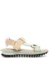 Greymer Adjustable-strap Sandals In Green