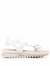 Greymer Colour-block Touch-strap Sandals In Neutrals