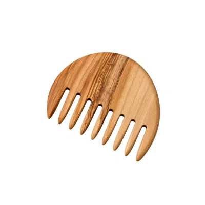 Greymint Brown Olive Wood Wide-tooth Comb