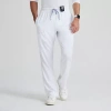 Grey's Anatomy By Barco Classic Grp558 Evan 5-pocket Zip-fly Mens Moisture Wicking Scrub Pant In White