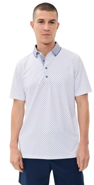 Greyson Angels Crest Polo Pink Sky In Multi
