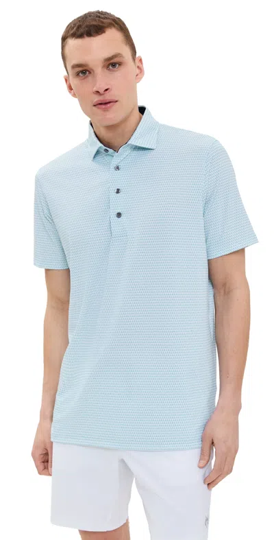 Greyson Arrowhead Printed Polo Topaz