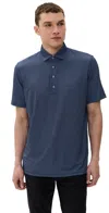 Greyson Beacon Polo Maltese Blue In Blue