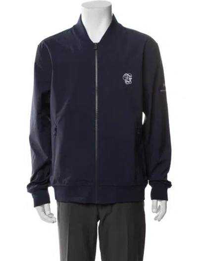 Pre-owned Greyson Bomber Jacket W/ Tags In Blue