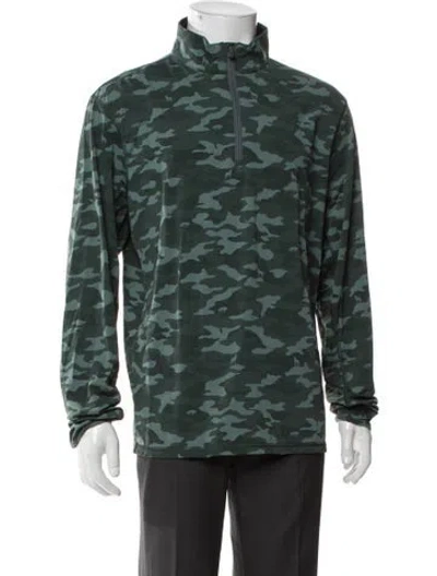 Pre-owned Greyson Camouflage Print Jacket In Green