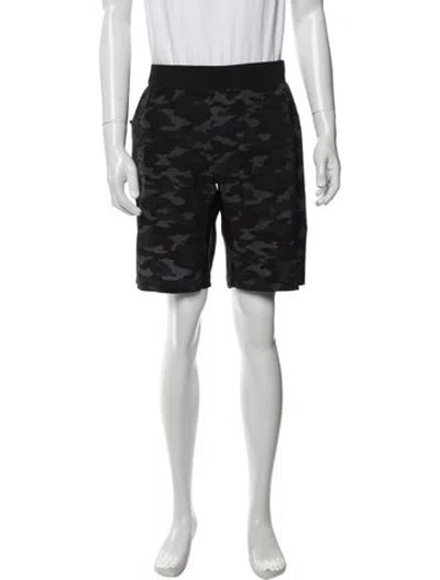 Pre-owned Greyson Camouflage Print Jogger Shorts In Black