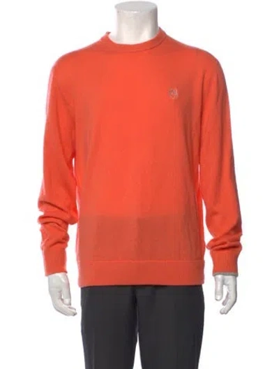 Pre-owned Greyson Cashmere Crew Neck Pullover In Pink
