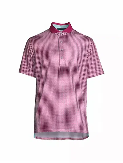 Greyson Clothiers Cloud Clover Polo In Hawkeye In Pink