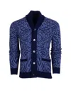 Greyson Clothiers Den Of Thieves Cardigan In Falcon In Blue