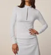 Greyson Clothiers Halley Quarter Zip Pullover In Arctic In White