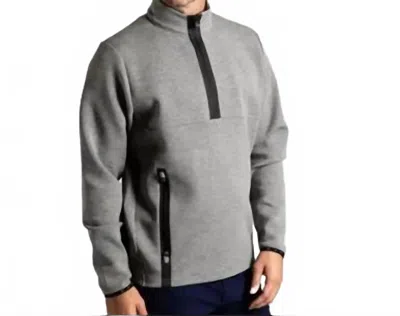 Greyson Clothiers Men's Calgary Quarter Zip Hoodie In Grey In Gray