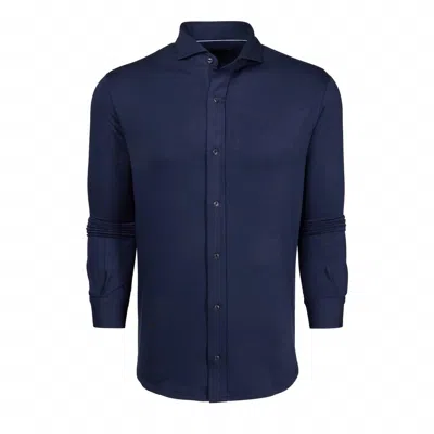 Greyson Clothiers Men's Catskill Knit Shirt In Maltese Blue In Multi