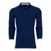 Greyson Clothiers Men's Cherokee Long Sleeve Polo In Maltese Blue In Blue