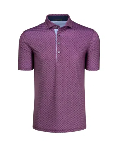 Greyson Clothiers Men's Eternal Bond Short Sleeve Polo In Merlot In Purple