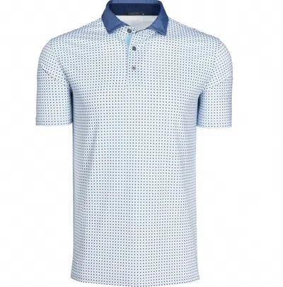 Greyson Clothiers Men's Ironwood Golf Polo In Arctic In Blue