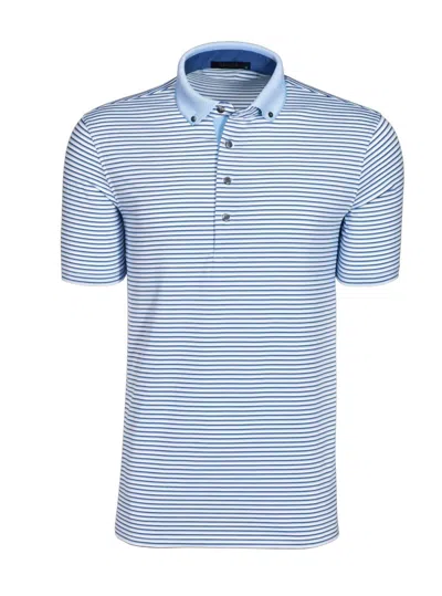 Greyson Clothiers Men's Keowee Short Sleeve Polo In Arctic In Blue