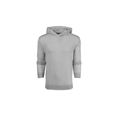 Greyson Clothiers Men's Napeague Sweater Hoodie In Light Grey Heather In Multi