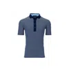 Greyson Clothiers Men's Natchez Polo Shirt In Maltese Blue In Multi