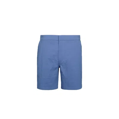Greyson Clothiers Men's Rhodes Seersucker Short In Light Falcon In Blue
