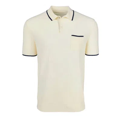 Greyson Clothiers Men's Seneca Sweater Polo Shirt In Dune In White