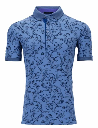 Greyson Clothiers Men's Water Thistle Polo Shirt In Cloud In Blue