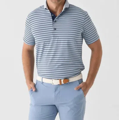 Greyson Clothiers Moab Polo In Bonneville/ Maltese Blue Stripe