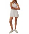 Greyson Clothiers Performance Twist-neck Mini Dress In Arctic White In White