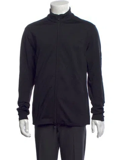 Pre-owned Greyson Collar Long Sleeve Cardigan In Black