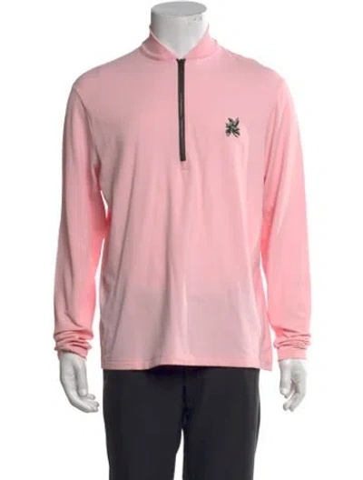 Pre-owned Greyson Collar Long Sleeve Polo Shirt In Pink