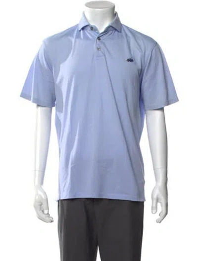 Pre-owned Greyson Collar Short Sleeve Polo Shirt In Blue