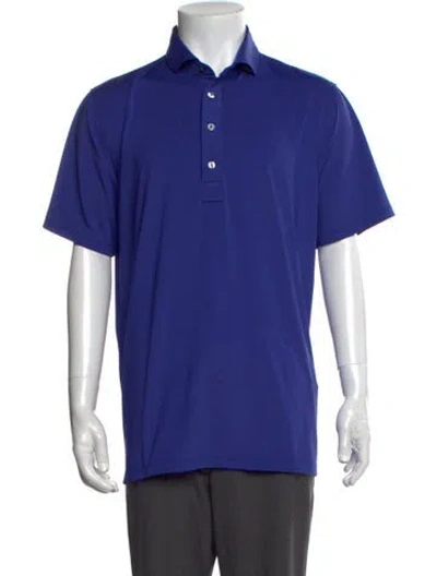 Pre-owned Greyson Collar Short Sleeve Polo Shirt In Purple