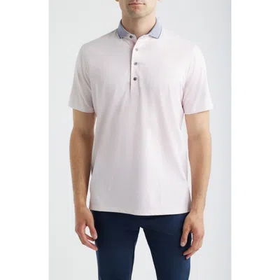 Greyson Coral Dreams Performance Polo In Pink