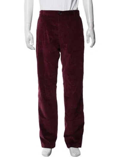 Pre-owned Greyson Corduroy Pants In Burgundy
