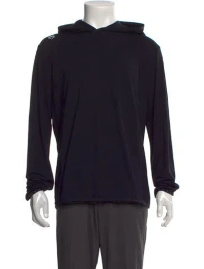 Pre-owned Greyson Crew Neck Long Sleeve Hoodie In Blue