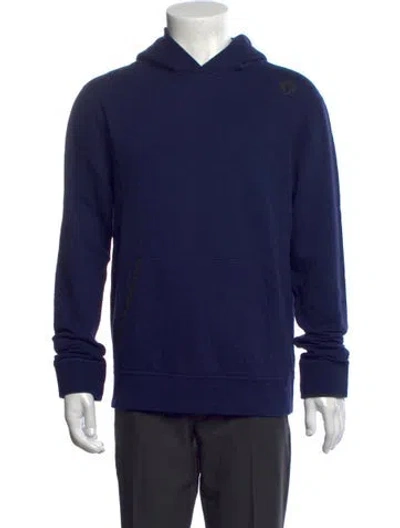 Pre-owned Greyson Crew Neck Long Sleeve Hoodie In Blue